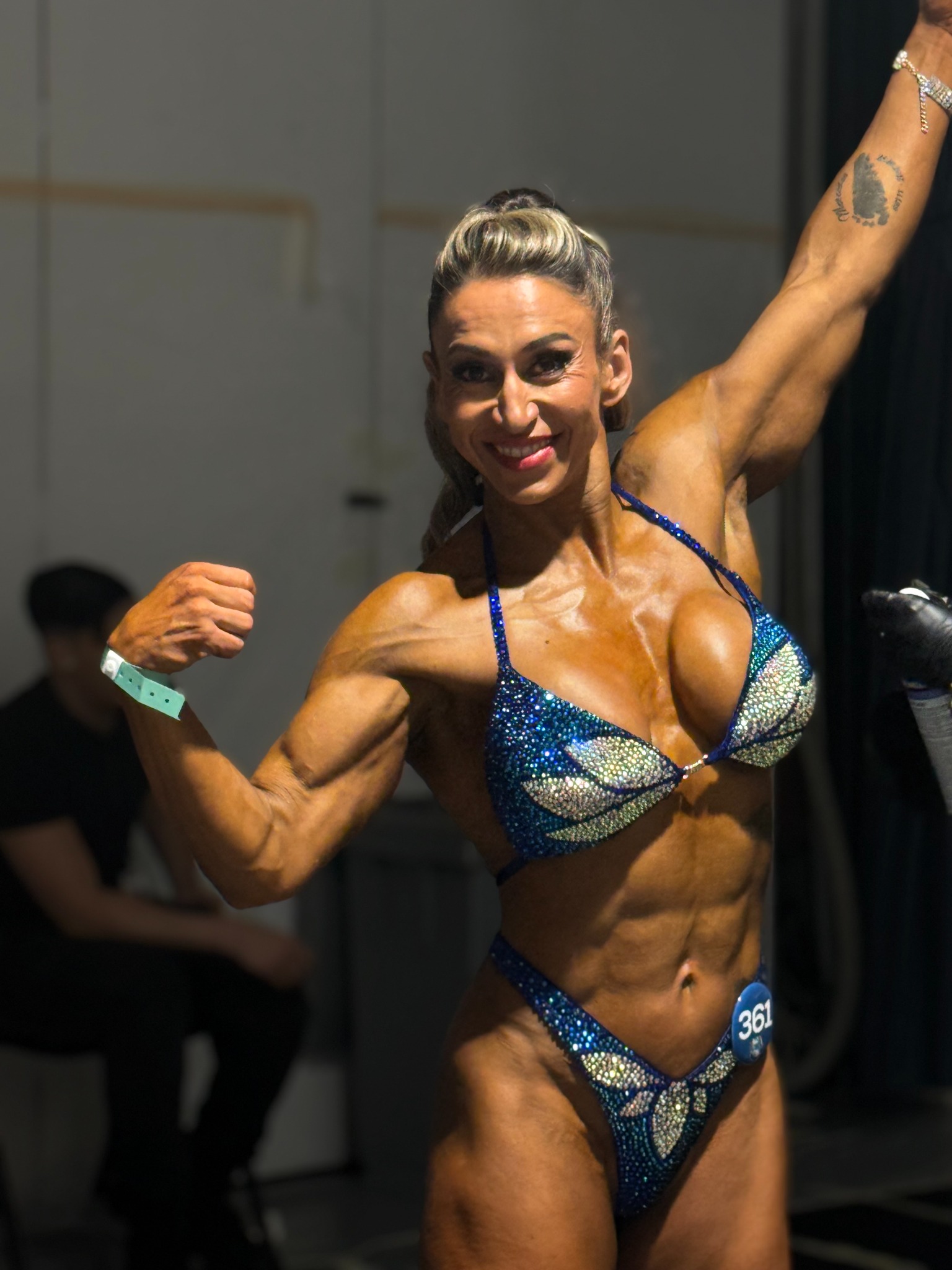 Competition posing